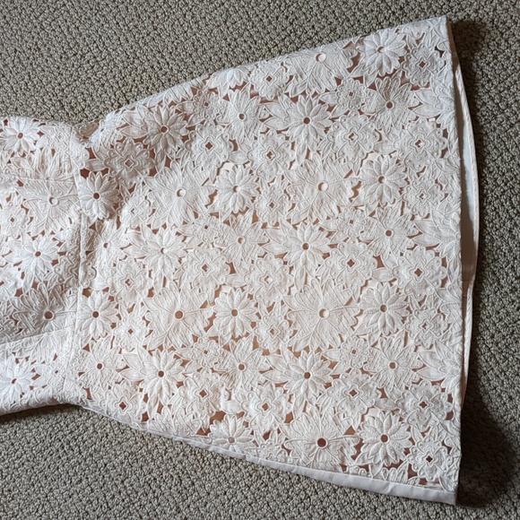 Kate Spade Light Pink Floral Cutwork A-line Dress - Picture 3 of 14